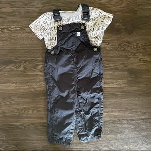 5/$20 | Overalls & shirt set, toddler bib overalls